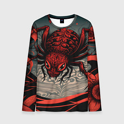 Лонгслив мужской Красный паук, цвет: 3D-принт
