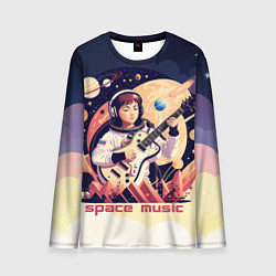 Мужской лонгслив Space music