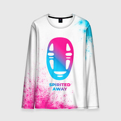 Мужской лонгслив Spirited Away neon gradient style