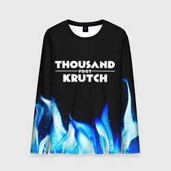 Лонгслив мужской Thousand Foot Krutch blue fire, цвет: 3D-принт