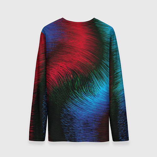 Мужской лонгслив Буря красок / 3D-принт – фото 2