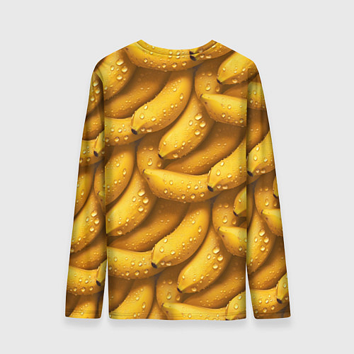 Мужской лонгслив Сочная текстура из бананов / 3D-принт – фото 2