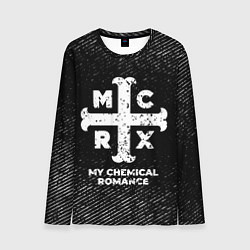 Лонгслив мужской My Chemical Romance с потертостями на темном фоне, цвет: 3D-принт