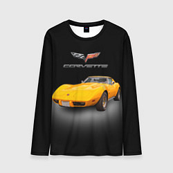 Мужской лонгслив Американский спорткар Chevrolet Corvette Stingray