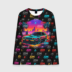 Лонгслив мужской JDM neon style, цвет: 3D-принт