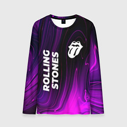 Мужской лонгслив Rolling Stones violet plasma