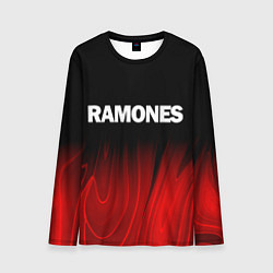Мужской лонгслив Ramones red plasma