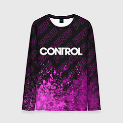 Мужской лонгслив Control pro gaming: символ сверху