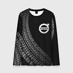 Лонгслив мужской Volvo tire tracks, цвет: 3D-принт