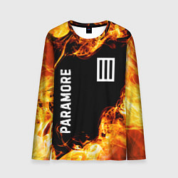 Лонгслив мужской Paramore и пылающий огонь, цвет: 3D-принт
