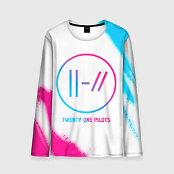 Мужской лонгслив Twenty One Pilots neon gradient style