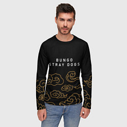 Лонгслив мужской Bungo Stray Dogs anime clouds, цвет: 3D-принт — фото 2