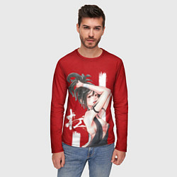 Лонгслив мужской Yuzuriha, цвет: 3D-принт — фото 2