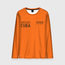 Лонгслив мужской Тюремная форма США в Гуантаномо на Кубе, цвет: 3D-принт