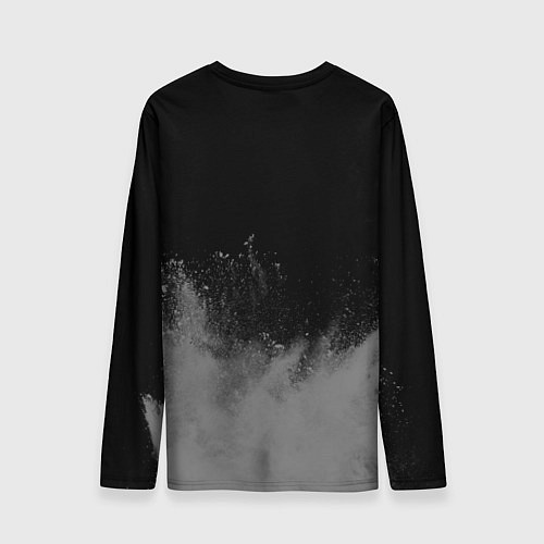 Мужской лонгслив Бейсболист - в рамке красного цвета / 3D-принт – фото 2