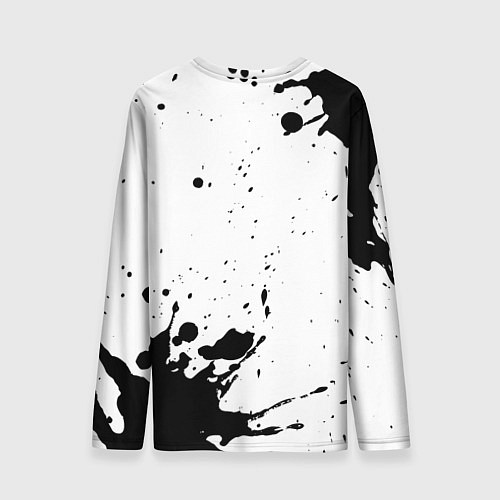 Мужской лонгслив Tokio Hotel и рок символ на светлом фоне / 3D-принт – фото 2