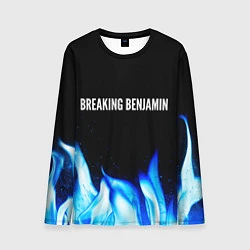Лонгслив мужской Breaking Benjamin blue fire, цвет: 3D-принт