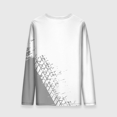 Мужской лонгслив Mitsubishi speed на светлом фоне со следами шин: н / 3D-принт – фото 2
