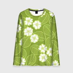 Лонгслив мужской Весенние цветы, цвет: 3D-принт