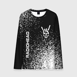 Лонгслив мужской Radiohead и рок символ на темном фоне, цвет: 3D-принт