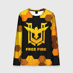 Лонгслив мужской Free Fire - gold gradient, цвет: 3D-принт