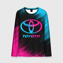 Лонгслив мужской Toyota - neon gradient, цвет: 3D-принт