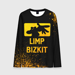 Мужской лонгслив Limp Bizkit - gold gradient