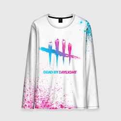 Мужской лонгслив Dead by Daylight neon gradient style