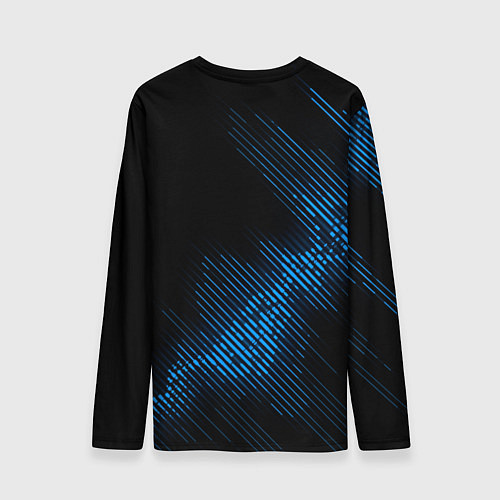 Мужской лонгслив Burzum звуковая волна / 3D-принт – фото 2