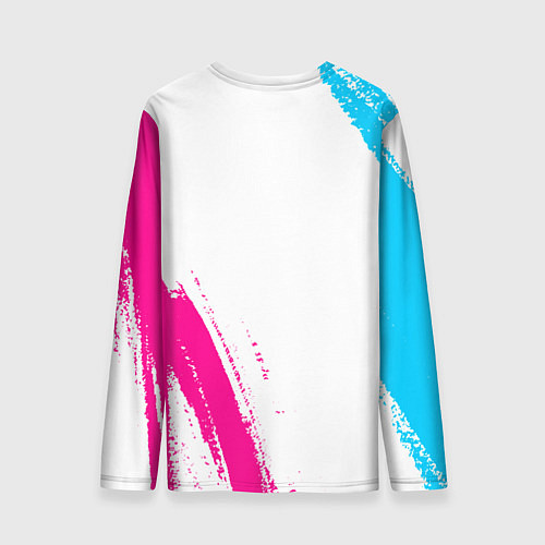 Мужской лонгслив GTA neon gradient style: надпись, символ / 3D-принт – фото 2