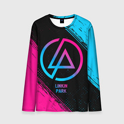 Мужской лонгслив Linkin Park - neon gradient