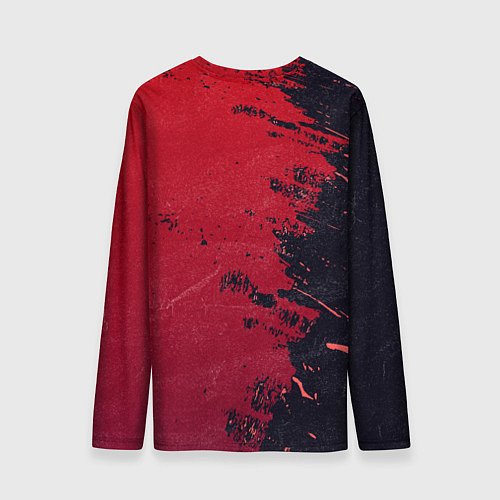 Мужской лонгслив Контрастная современная абстракция / 3D-принт – фото 2