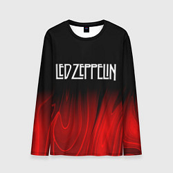 Мужской лонгслив Led Zeppelin red plasma