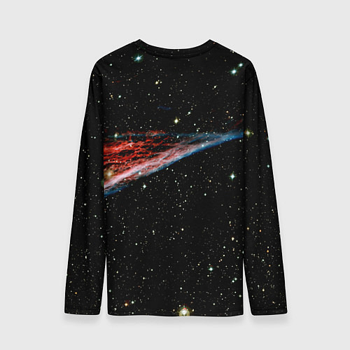 Мужской лонгслив Космические качели - череп / 3D-принт – фото 2