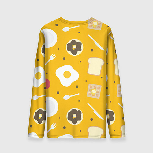 Мужской лонгслив Вкусный завтрак / 3D-принт – фото 2