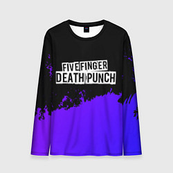 Мужской лонгслив Five Finger Death Punch purple grunge