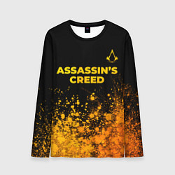 Мужской лонгслив Assassins Creed - gold gradient: символ сверху
