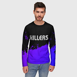 Лонгслив мужской The Killers purple grunge, цвет: 3D-принт — фото 2