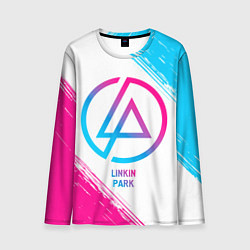 Мужской лонгслив Linkin Park neon gradient style