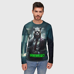 Лонгслив мужской Payday 3 crazy bear, цвет: 3D-принт — фото 2