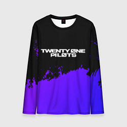 Мужской лонгслив Twenty One Pilots purple grunge
