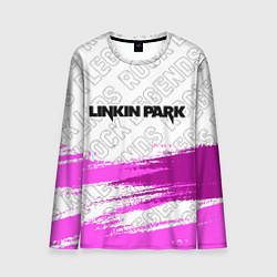 Лонгслив мужской Linkin Park rock legends: символ сверху, цвет: 3D-принт