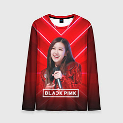 Мужской лонгслив Rose Blackpink red