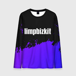 Мужской лонгслив Limp Bizkit purple grunge