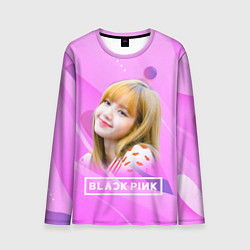 Лонгслив мужской Blackpink Lisa pink, цвет: 3D-принт