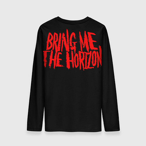 Мужской лонгслив Bring me the horizon - skull / 3D-принт – фото 2