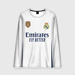 Лонгслив мужской Родриго Реал Мадрид форма 2324 домашняя, цвет: 3D-принт
