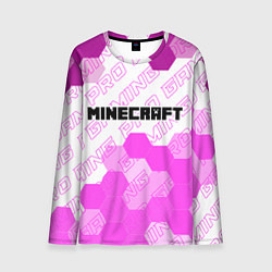 Лонгслив мужской Minecraft pro gaming: символ сверху, цвет: 3D-принт