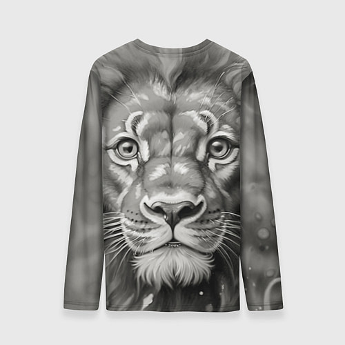 Мужской лонгслив Лев вечерний / 3D-принт – фото 2