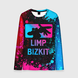 Мужской лонгслив Limp Bizkit - neon gradient